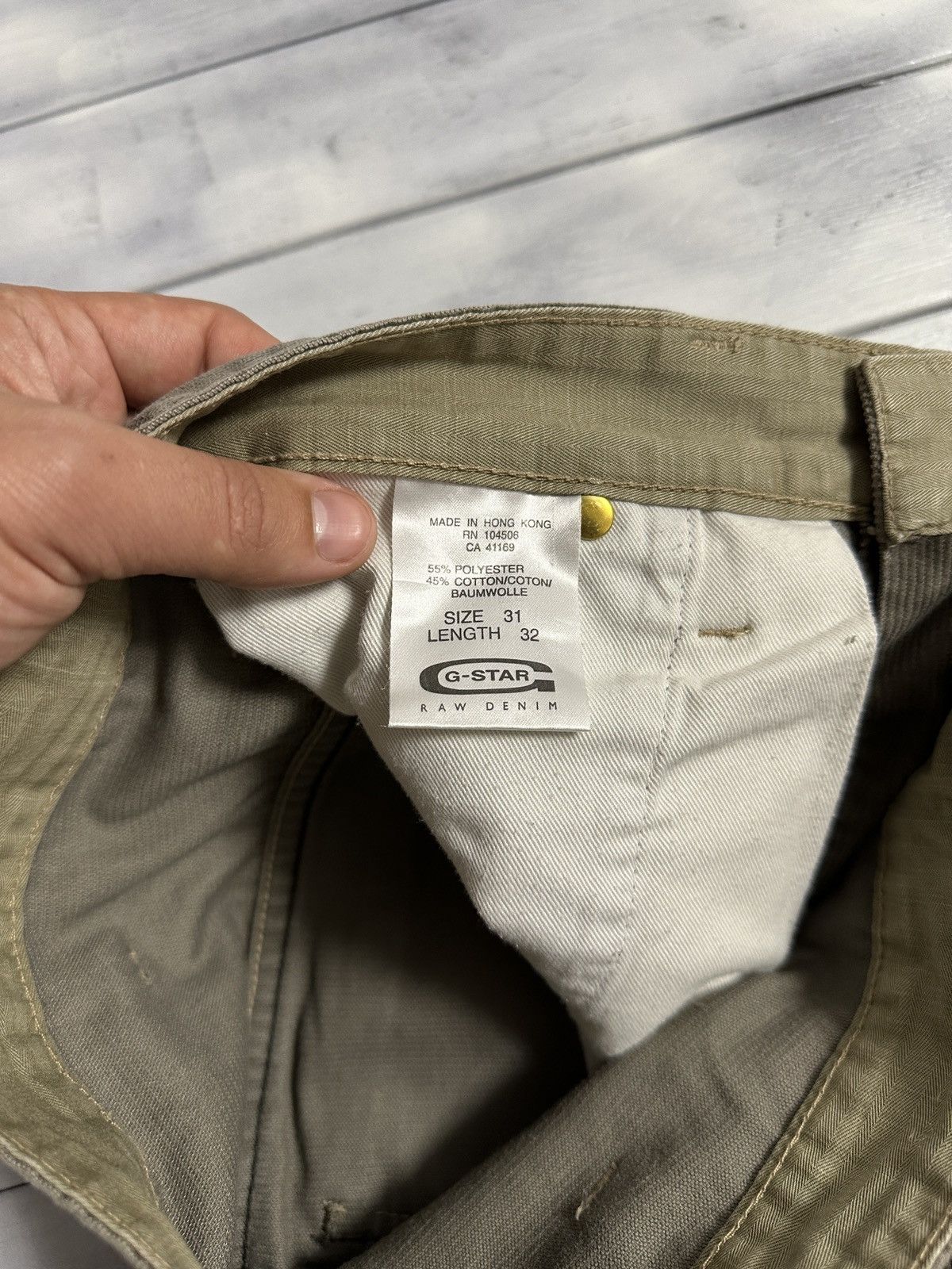 G-Star Rare Vintage Jeans G-Star Raw Corduroy Pants Avant-Garde Y2K Size US 31 - 10 Thumbnail