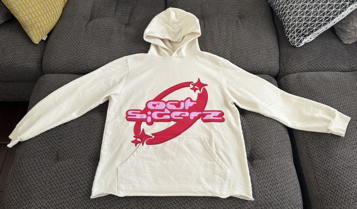 Other Life Of An Outsider Outsiderz Cropped Hoodie in Cream Large Size US L / EU 52-54 / 3 - 2 Thumbnail