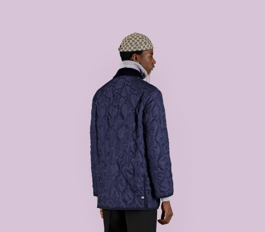 Gucci o1mt1gz0625 Quilted GG Jumbo Jacket in Navy Size US S / EU 44-46 / 1 - 3 Thumbnail