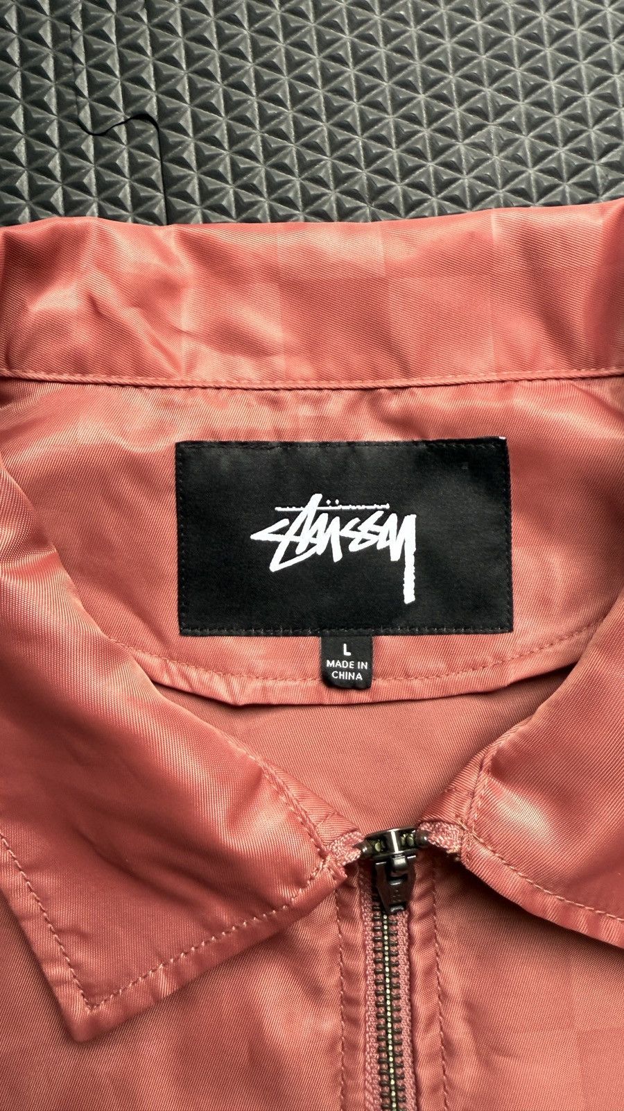 Stussy Stüssy International Checker Satin Coach Jacket Coral Pink L Size US L / EU 52-54 / 3 - 3 Thumbnail