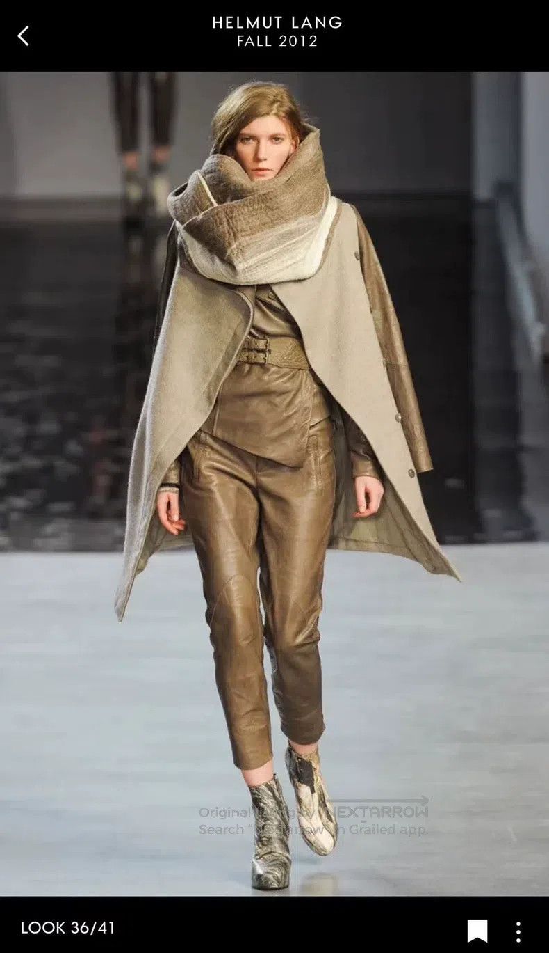 Helmut Lang HELMUT LANG Leather Sleeve Detachable Tailored Trench Coat Size S / US 4 / IT 40 - 8 Thumbnail