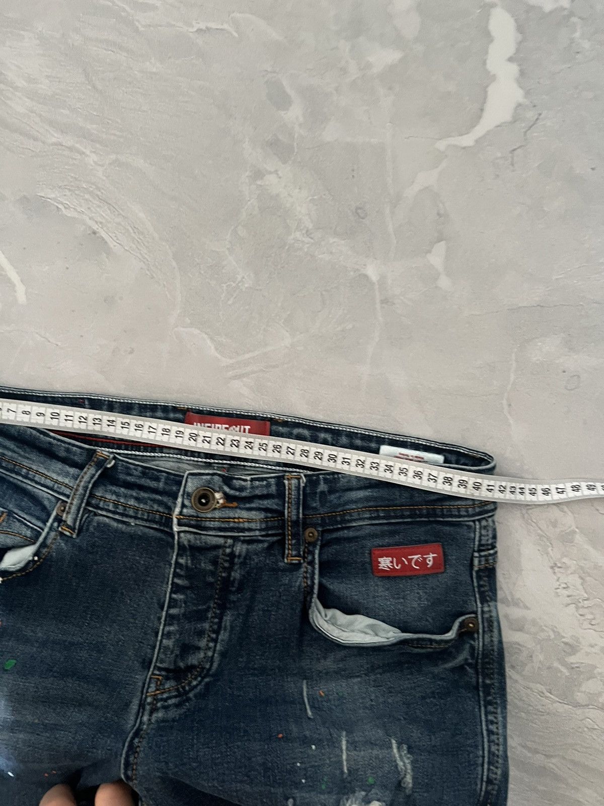 Japanese Brand Rare Glamour Painted Y2K / Undercover Style / Slim Sexy Fit Size US 32 / EU 48 - 8 Thumbnail