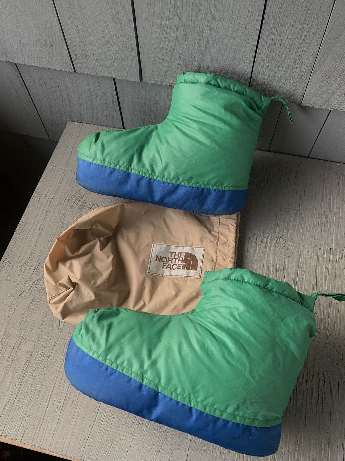 The North Face × Vintage 1970s North Face Goosedown Booties Vintage Down Slipper Puff Size US 9 / EU 42 - 16 Thumbnail
