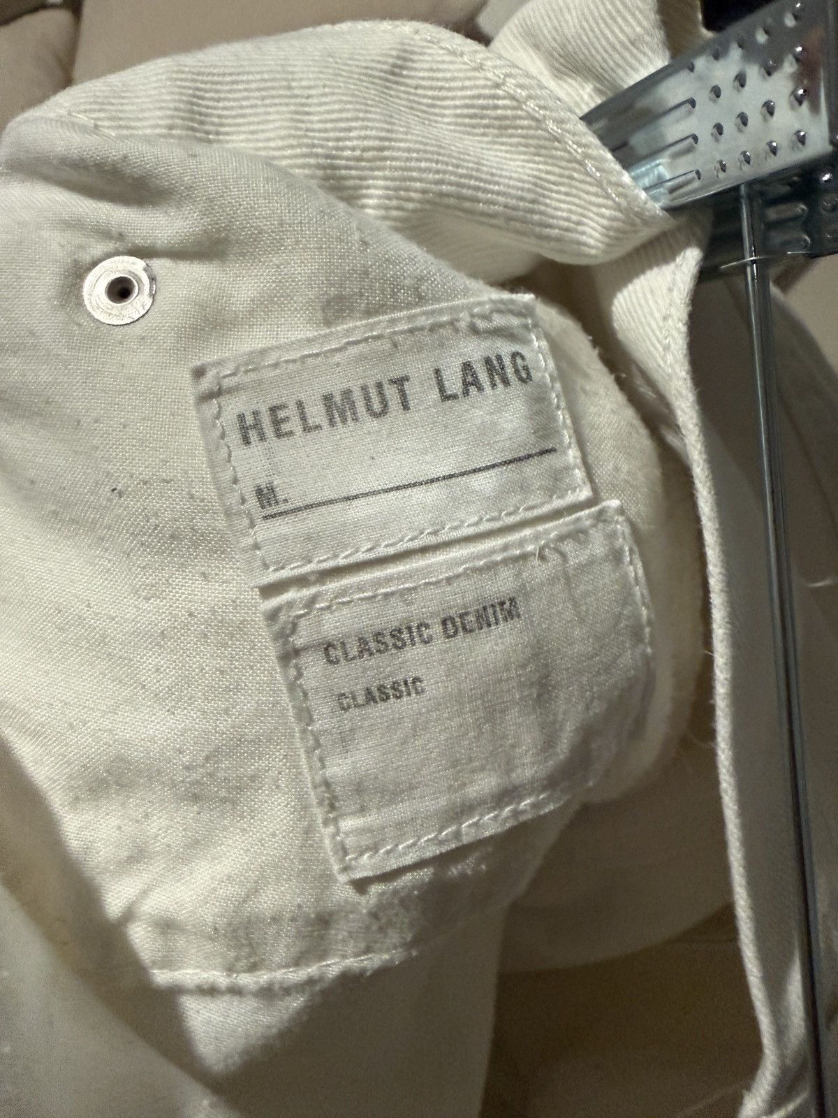 Helmut Lang Helmut Lang SS2003 Scissor Denim (White) Size US 34 / EU 50 - 11 Thumbnail