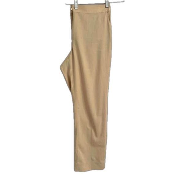 St. John St John Beige Light Wool Straight Wide Trouser Pants - 12 Size 34" / US 12 / IT 48 - 5 Thumbnail