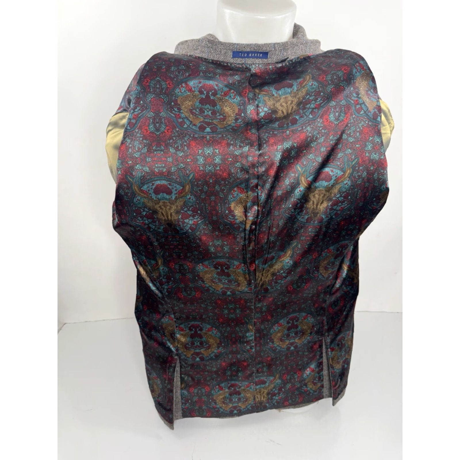 Ted Baker TED BAKER Blazer - WOOL Windowpane 40 R L - Brown/Blue - Men - Shirt/Blazer Size 42R - 5 Thumbnail