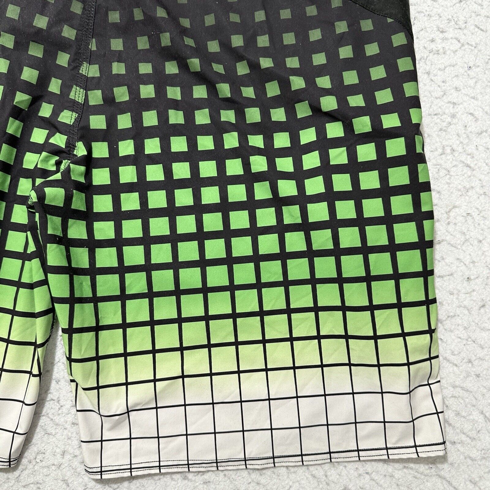 O'Neill O'Neill Men's 40 Swim Trunks Green Grid Striped Shorts Size US 40 / EU 56 - 11 Thumbnail