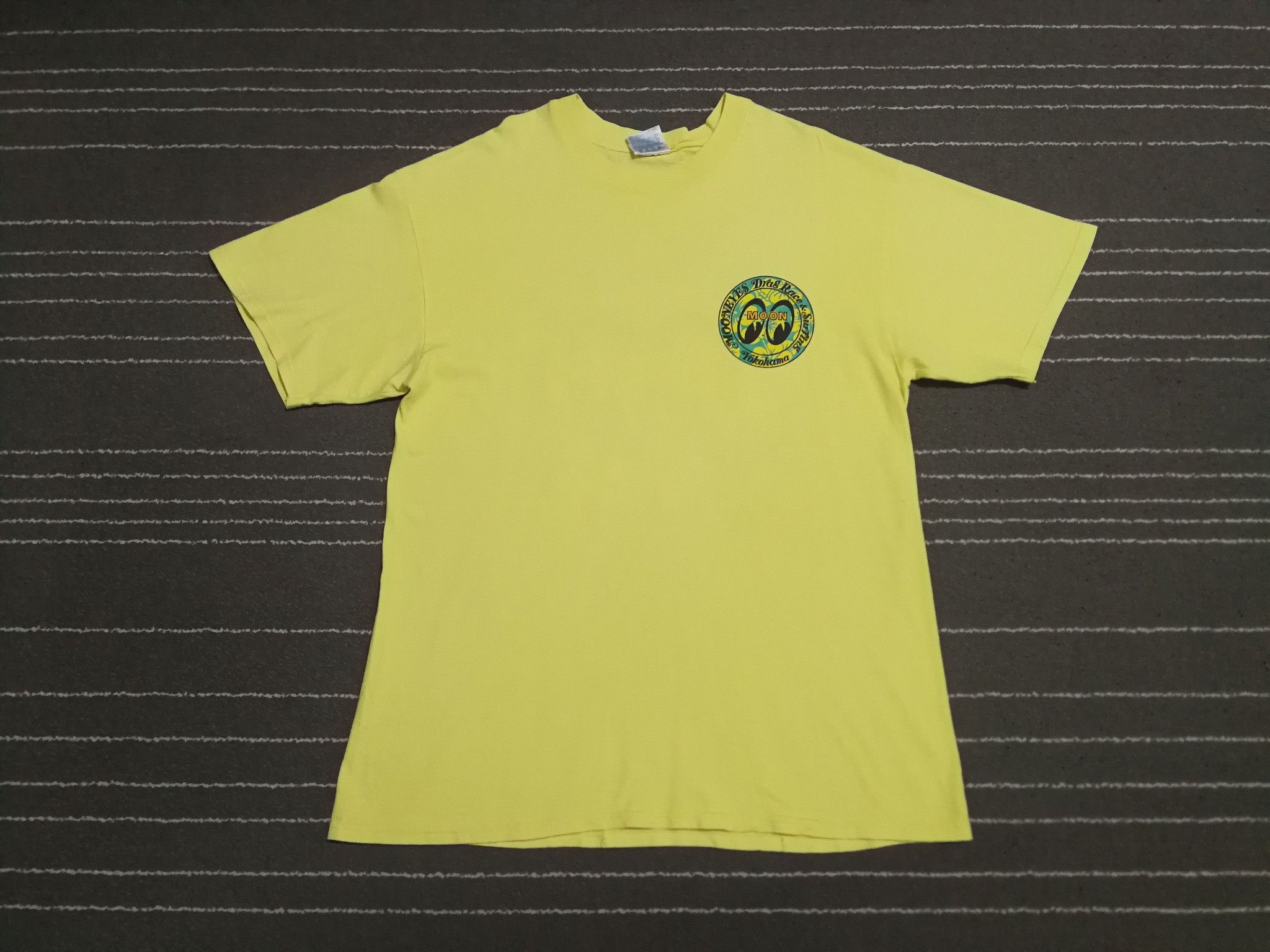 Hanes × Japanese Brand Vintage Hanes MOONEYES yokohama M 2075 Size US M / EU 48-50 / 2 - 9 Thumbnail