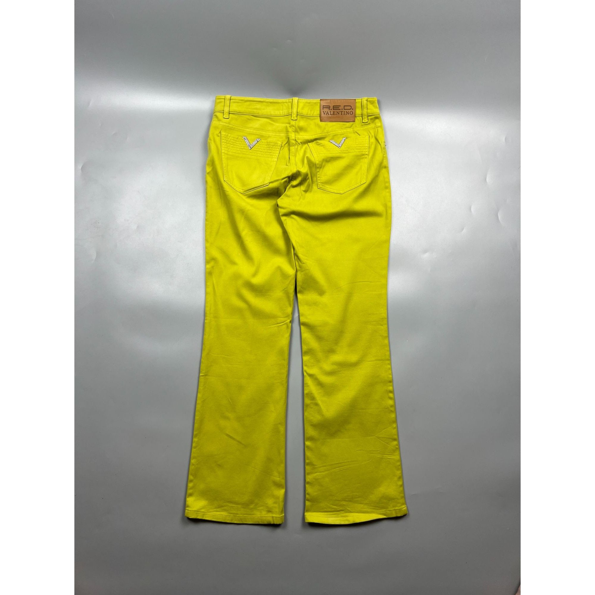 RED Valentino R.E.D. Valentino Green Bootcut Pants (Y0884) Size 30" / US 8 / IT 44 - 10 Thumbnail