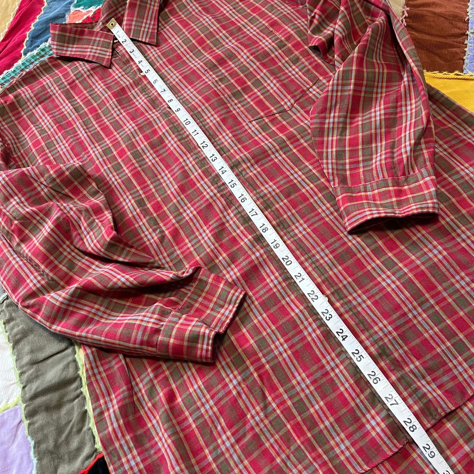 L.L. Bean LL Bean Red and Brown Plaid Longsleeve Button Up Large Size US L / EU 52-54 / 3 - 4 Thumbnail