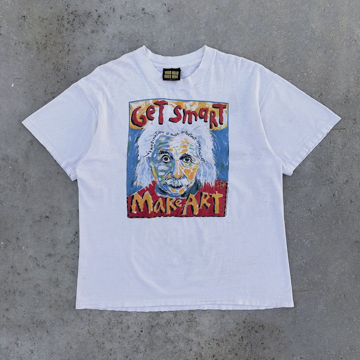 Other VTG 90’s Albert Einstein Get Smart Make Art Graphic Shirt Size US XL / EU 56 / 4 - 1 Thumbnail