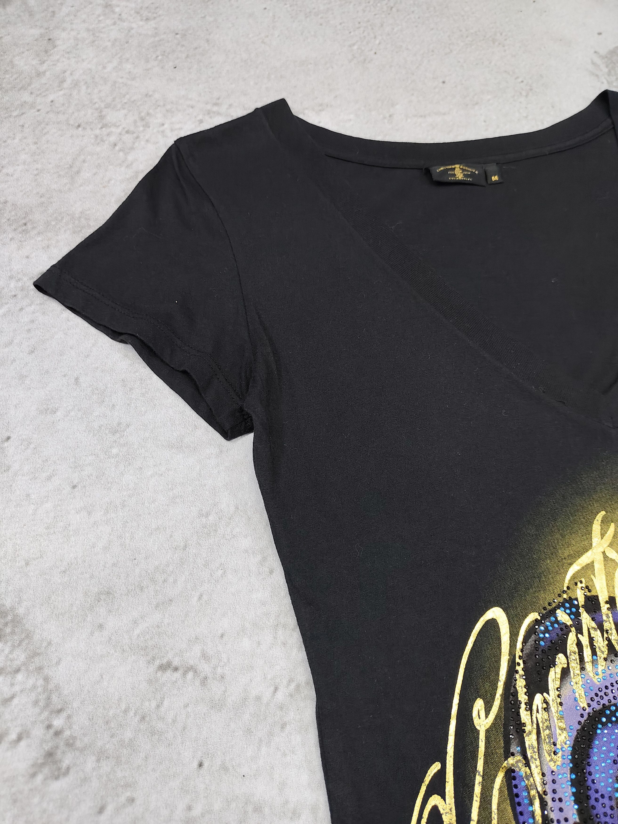 Christian Audigier Christian Audigier-Y2K Glam Rock Rose Heart Tattoo Top Size M / US 6-8 / IT 42-44 - 4 Thumbnail