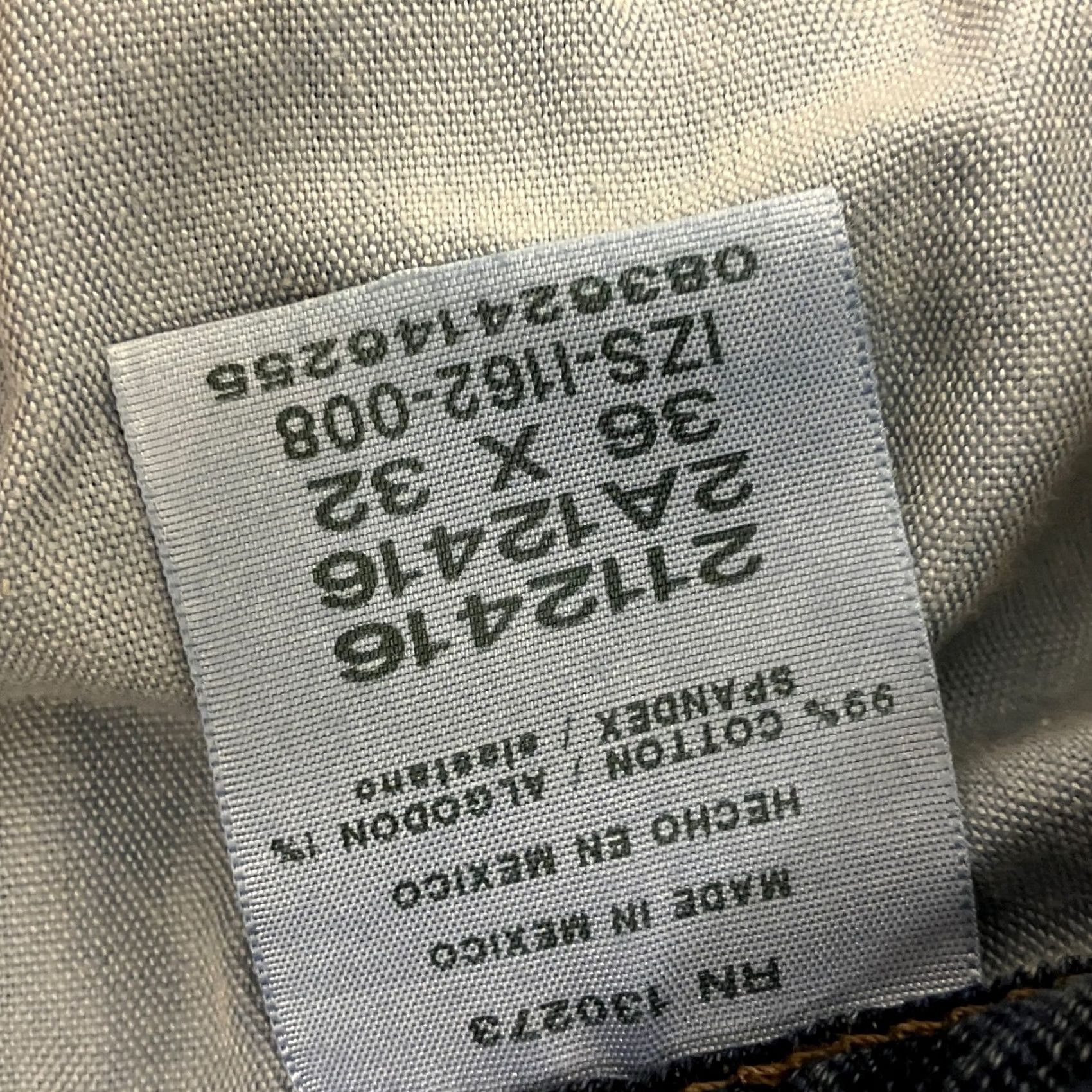 Lee Lee Dungarees Jeans Mens 36W 32L Blue Slim Straight Fit Denim Size US 36 / EU 52 - 5 Thumbnail