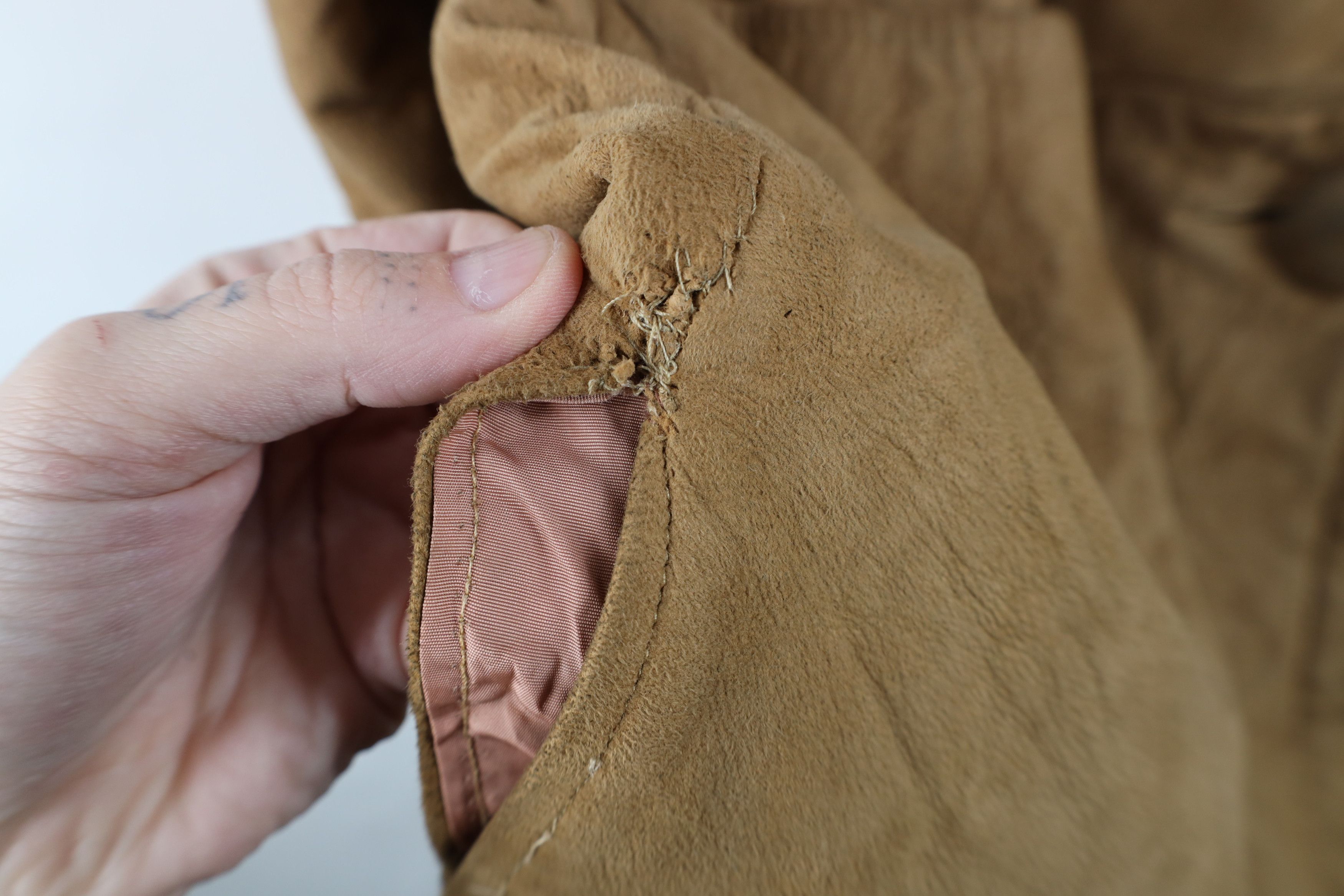 Vintage Vintage 40s 50s Rockabilly Fur Trim Suede Leather Jacket Size M / US 6-8 / IT 42-44 - 8 Thumbnail