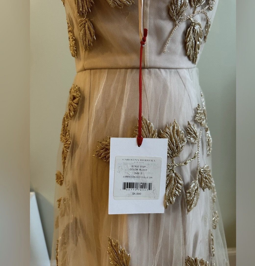 Carolina Herrera Carolina Herrera Dress With Gold leaf Embroidery! Size XS / US 0-2 / IT 36-38 - 6 Thumbnail