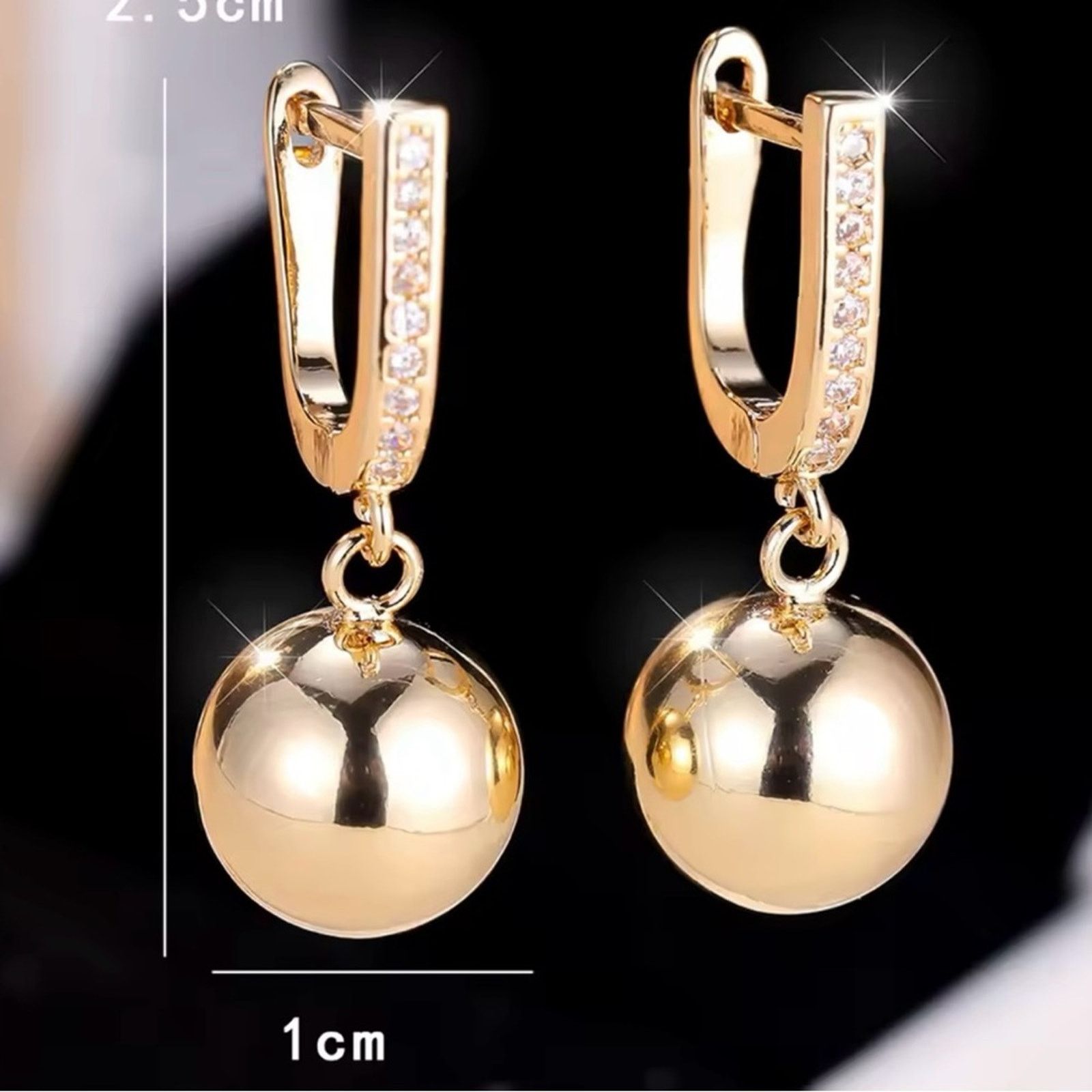 Other Cute Small Round Metal Dangle Earrings For Women Size ONE SIZE - 5 Thumbnail