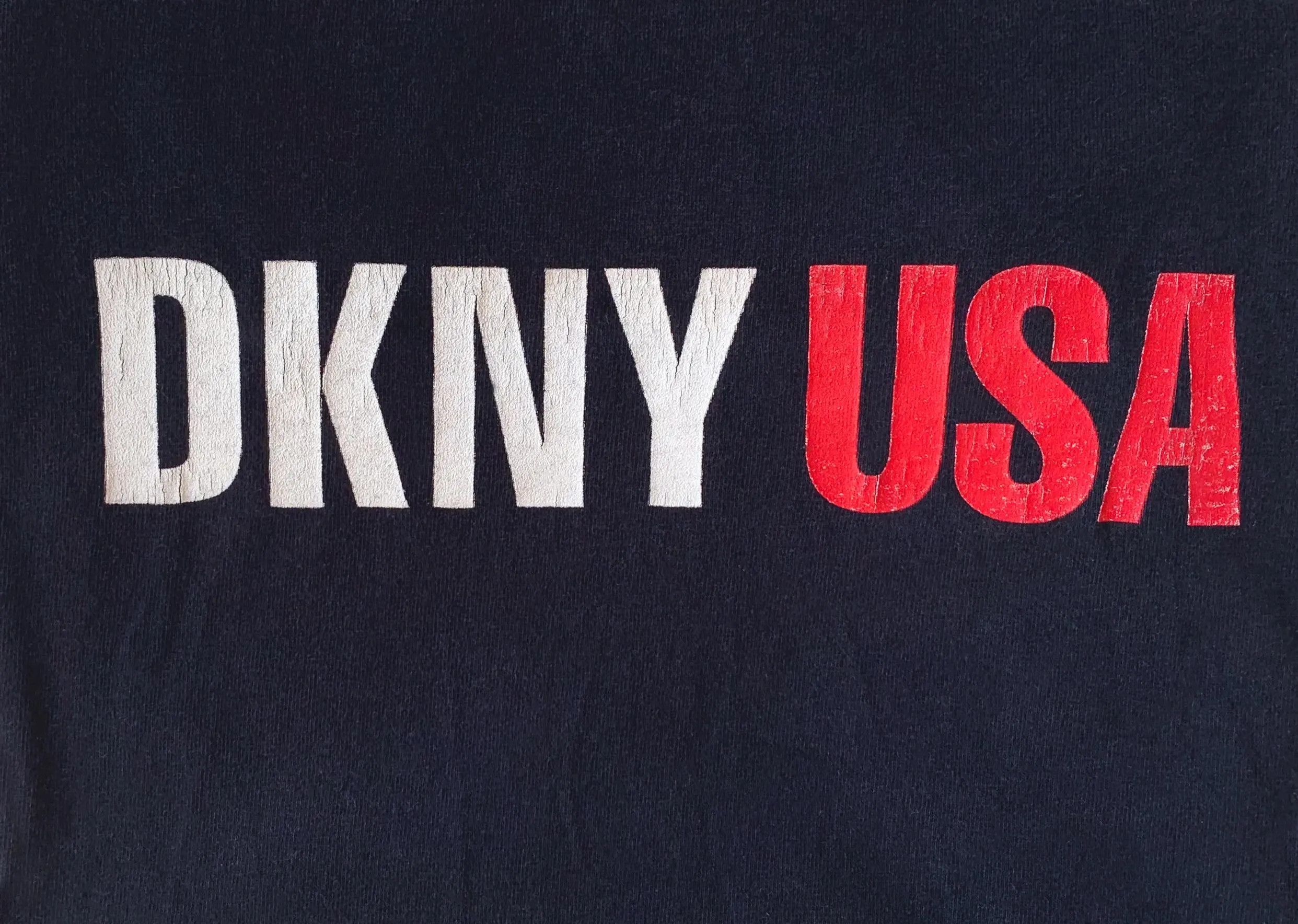 DKNY Vintage 80s 90s DKNY USA T shirt Donna Karan Single stitch Size US S / EU 44-46 / 1 - 5 Thumbnail