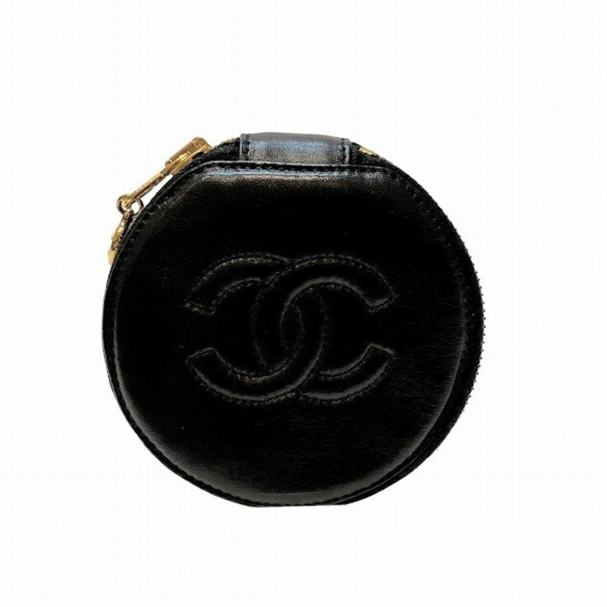image of Chanel Cocomark Brand Accessories Jewelry Pouch Women's Bag in Black