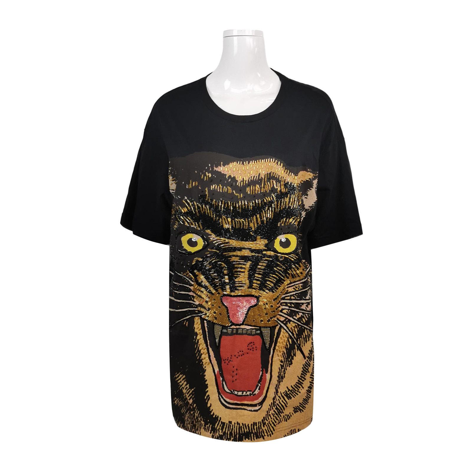 Gucci Gucci Tiger Embroidered T-Shirt Size XS Size US XS / EU 42 / 0 - 1 Thumbnail