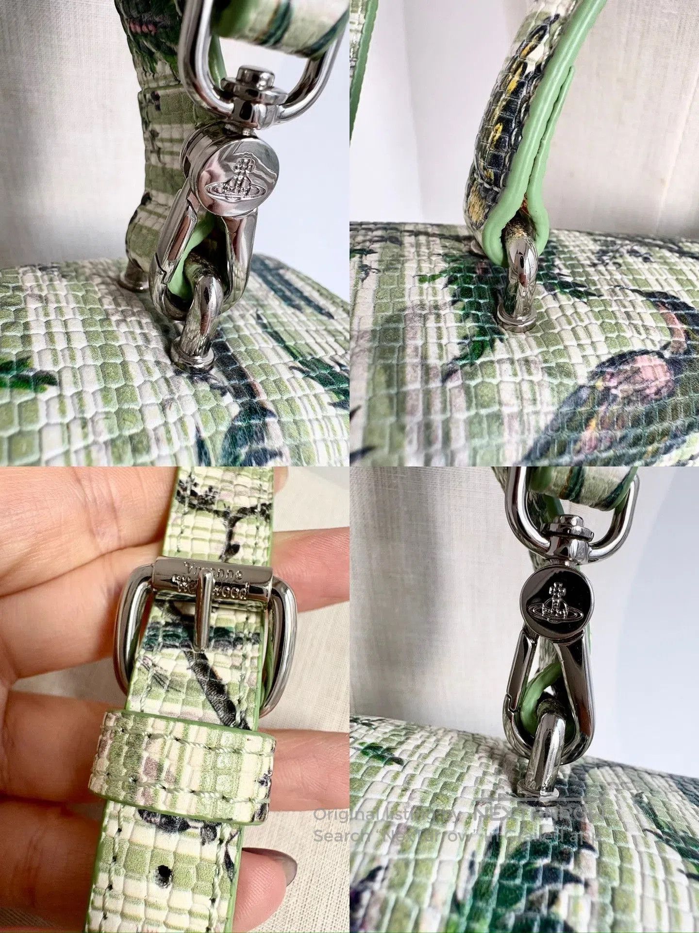 Vivienne Westwood Vivienne Westwood Vintage Green Saturn Handbag. Size ONE SIZE - 7 Thumbnail