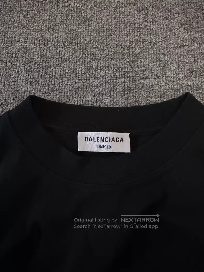 Balenciaga Balenciaga Letter Logo Print Crewneck T-Shirt Women's Blac Size XS / US 0-2 / IT 36-38 - 3 Thumbnail