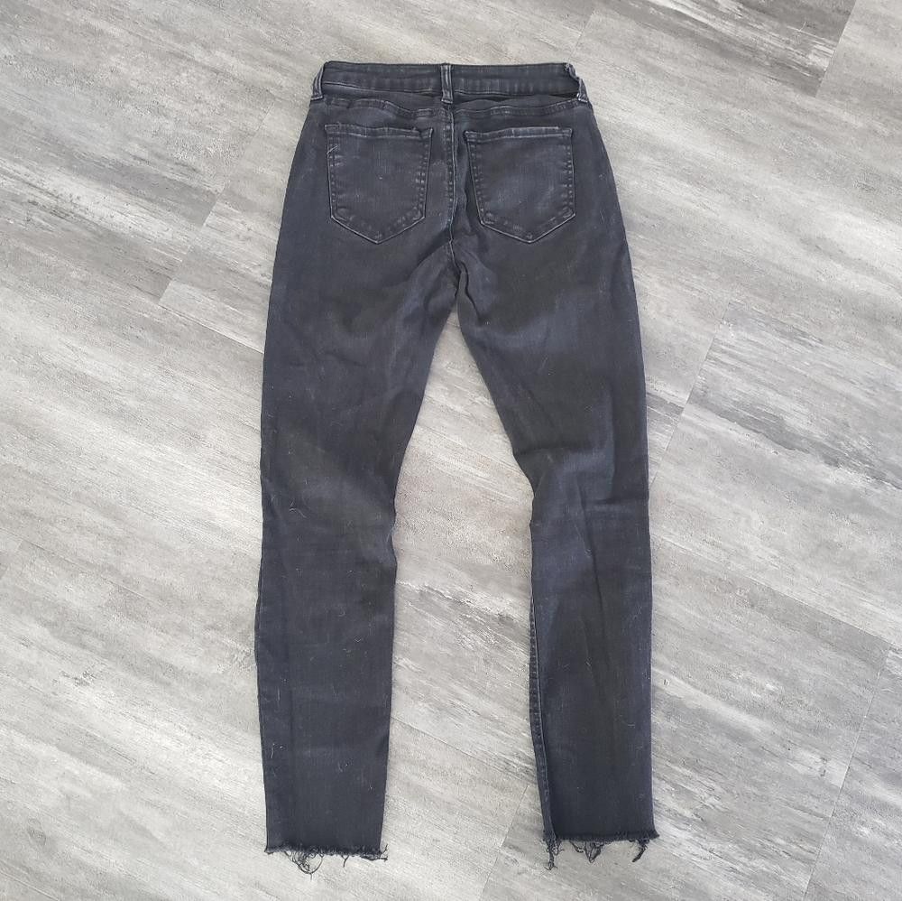 Forever 21 Black Denim F21 High Waisted Skinny Jean Size 27" / US 4 / IT 40 - 2 Thumbnail