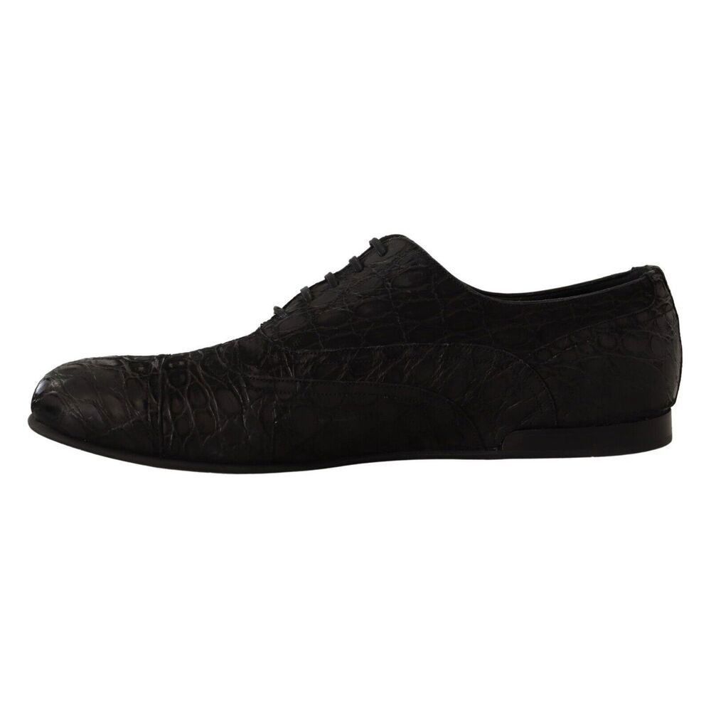 Dolce & Gabbana Dolce & Gabbana Elegant Exotic Leather Oxford Shoes Size US 11 / EU 44 - 5 Thumbnail