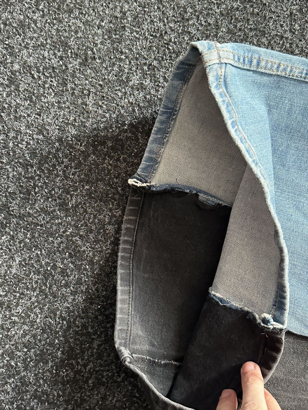 If Six Was Nine × Levi's 🚨GRAIL CUSTOM DENIM JEANS 2in1 ULTRA BAGGY Y2K JAPANESE STYL Size US 33 - 12 Thumbnail