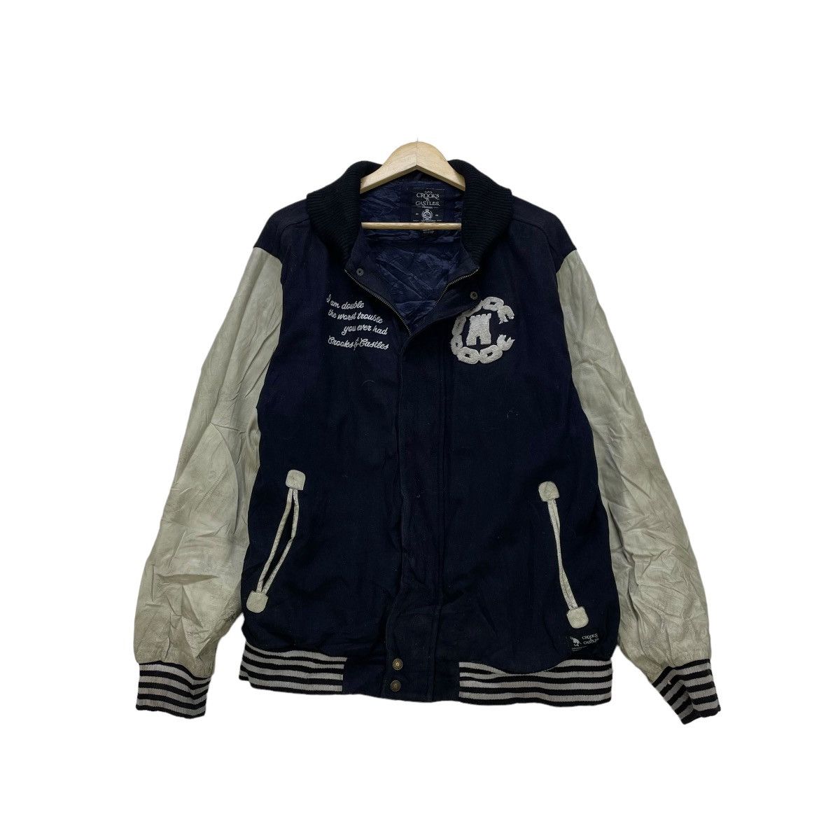 Crooks & Castles Japanese Brand Crook And Gastles Varsity Jacket Size US L / EU 52-54 / 3 - 3 Thumbnail
