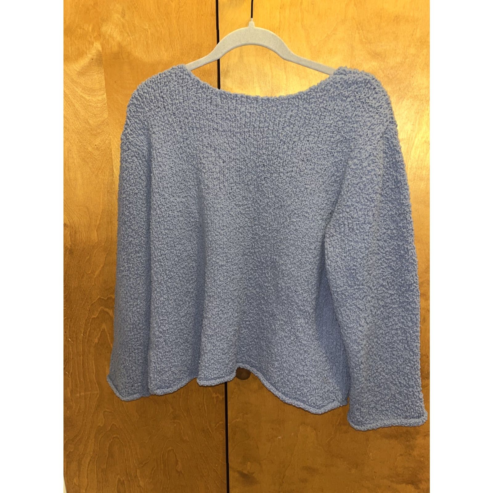 J. Jill VINTAGE J. Jill Women's Sweater Pullover Long Sleeve Casual Fall Spring Winter Size Medium Slate Gray Nylon Microfiber Size M / US 6-8 / IT 42-44 - 3 Thumbnail