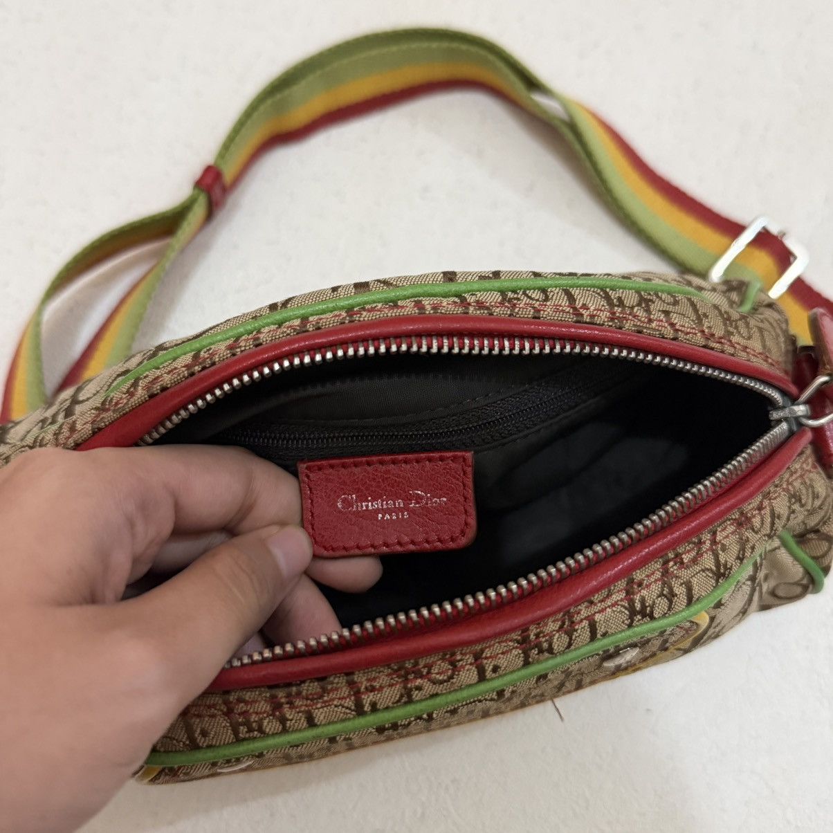 Dior Christian Dior By Galliano Fw/2004 Rasta Cross Body Bag Size ONE SIZE - 10 Thumbnail