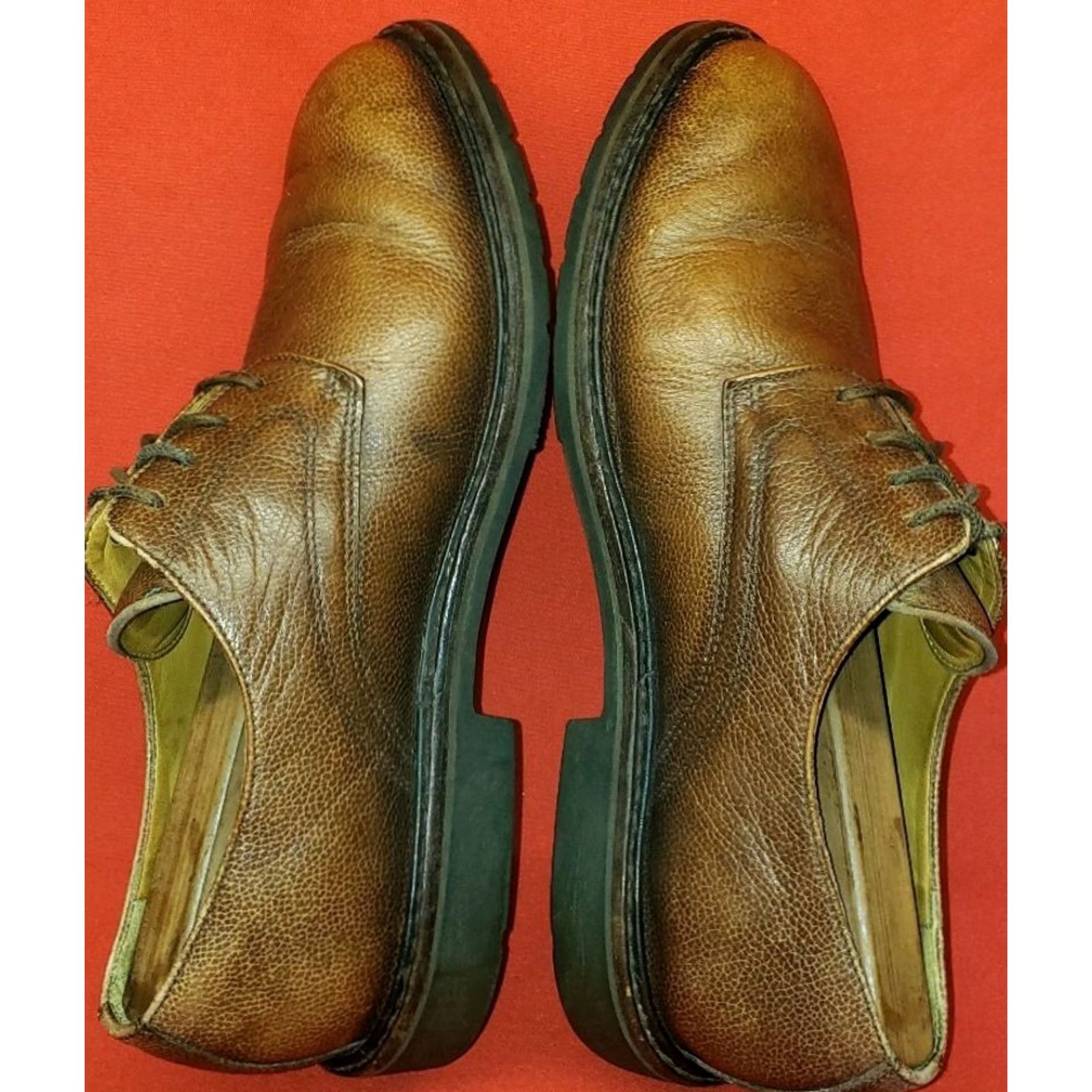 Mephisto Mephisto Oxford 9.5M Brown Pebbled Leather Air Relax Insoles Casual Dress Mens Shoes Women's No Size US 10 / EU 43 - 7 Thumbnail