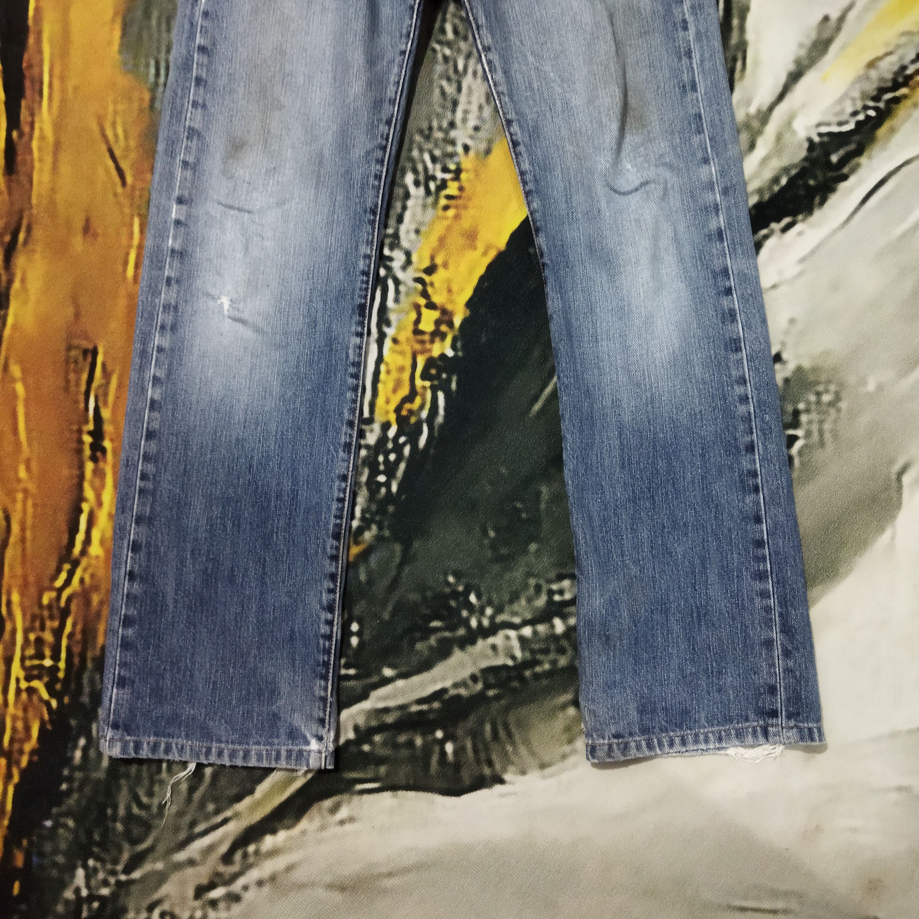 Japanese Brand × Levi's × Vintage VINTAGE LEVIS 501 DISTRESSED FADED BLUE JEANS PANTS Size US 28 / EU 44 - 3 Thumbnail