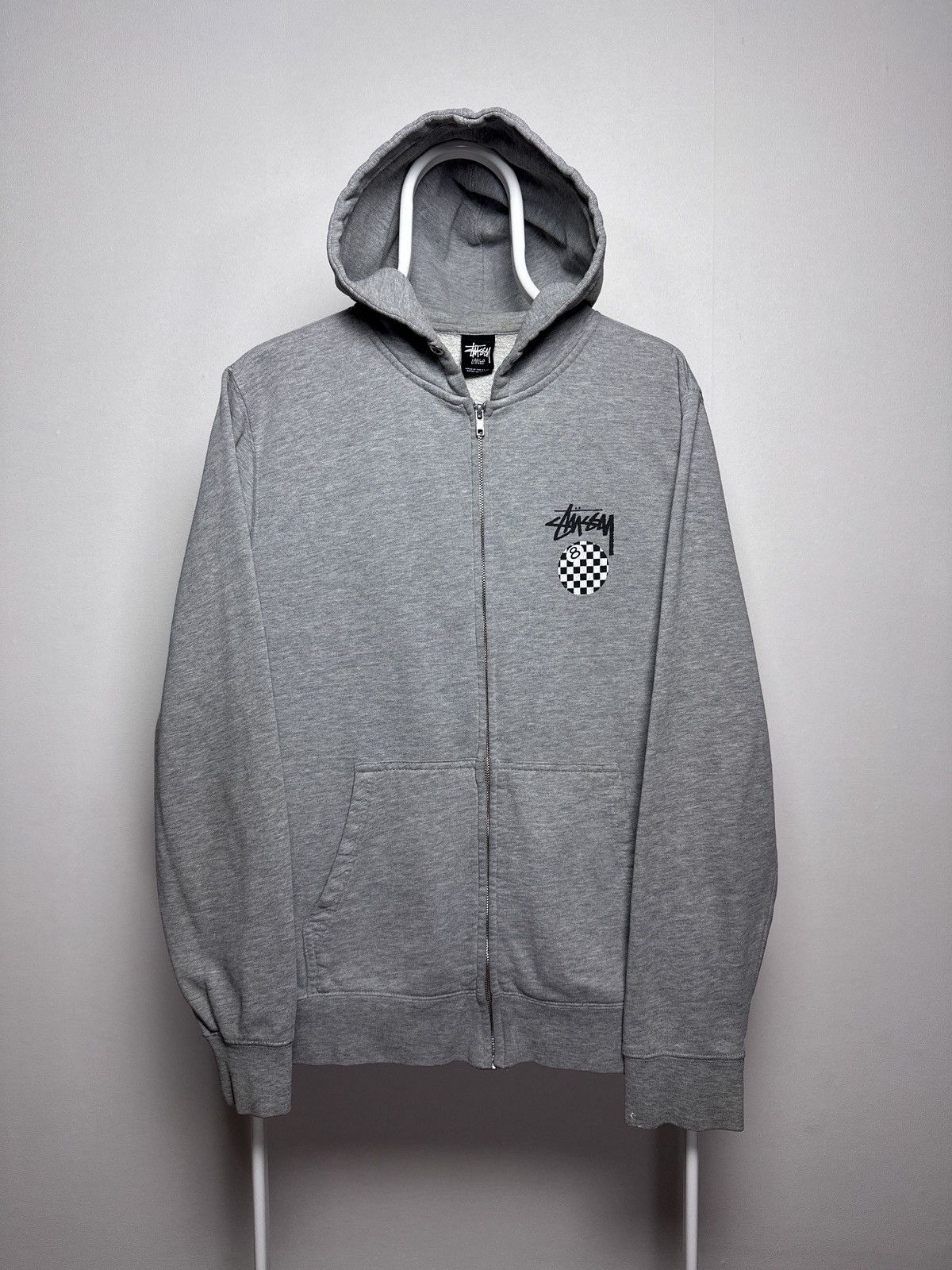 Stussy Stussy 8-Ball Plaid Zip Up Hoodie Size US L / EU 52-54 / 3 - 2 Thumbnail