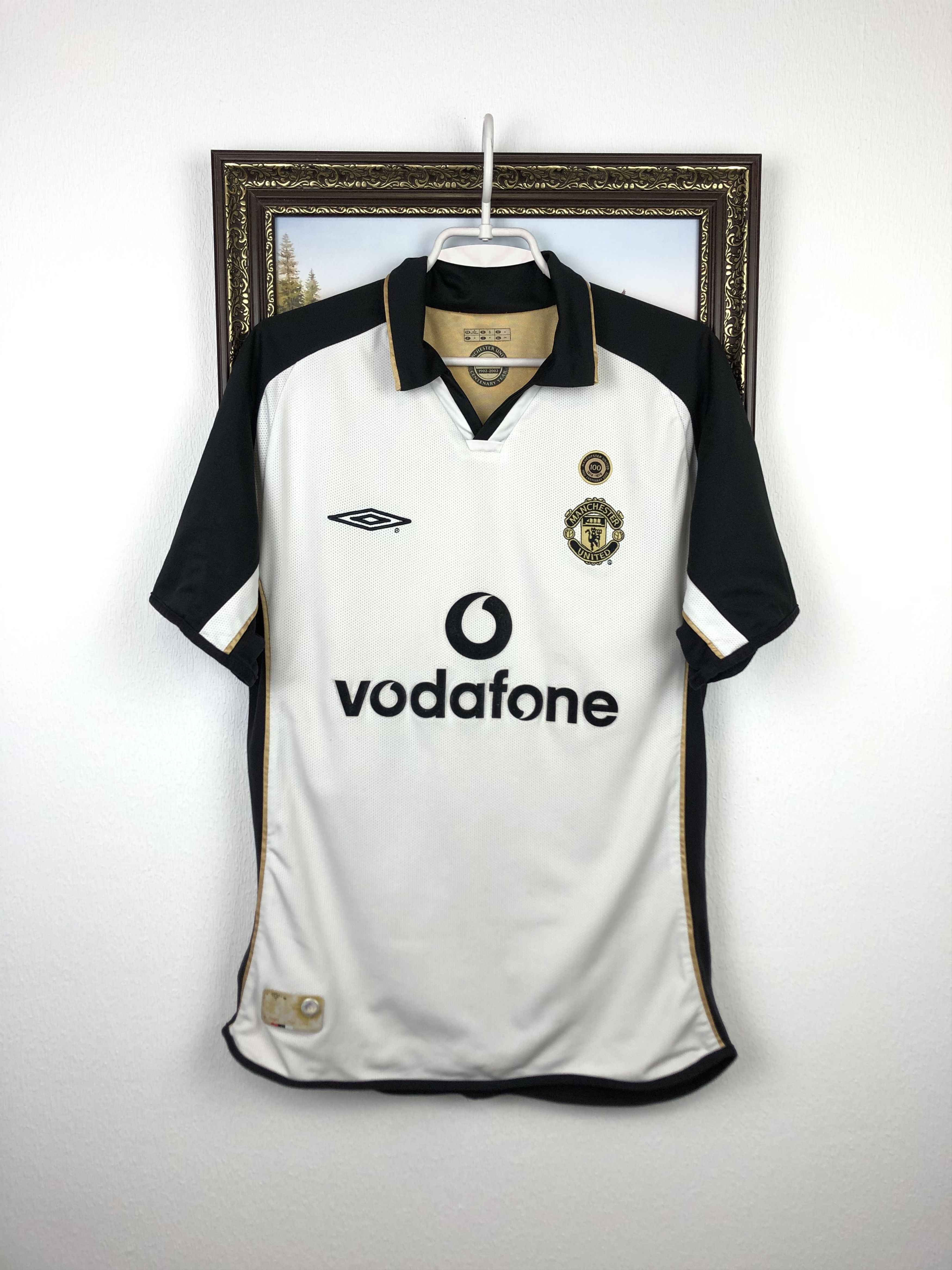 Umbro Manchester United football shirt 2001 Soccer Veron Jersey Size US M / EU 48-50 / 2 - 2 Thumbnail