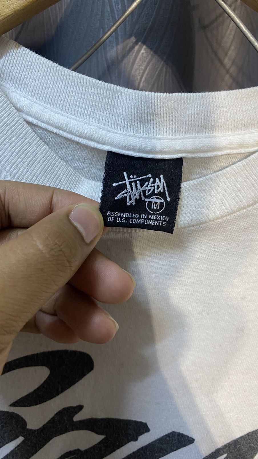 Stussy × Vintage VINTAGE y2k STUSSY X WTAPS WORLD TOUR TSHIRT WHITE Size US M / EU 48-50 / 2 - 5 Thumbnail