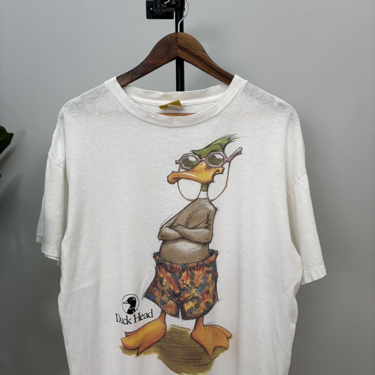 Vintage 90’s Duck Head Apparel Shirt White Single Stitch Tee Size M Size US M / EU 48-50 / 2 - 2 Thumbnail