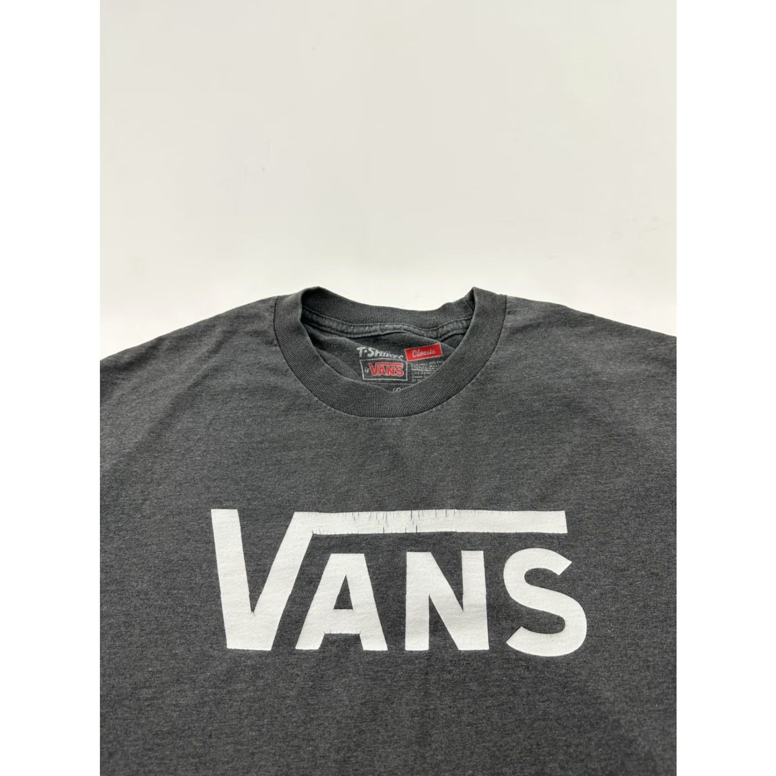 Vans VANS Shirt Mens Large Gray Short Sleeve Classic Logo 90s California Tee Size US L / EU 52-54 / 3 - 3 Thumbnail