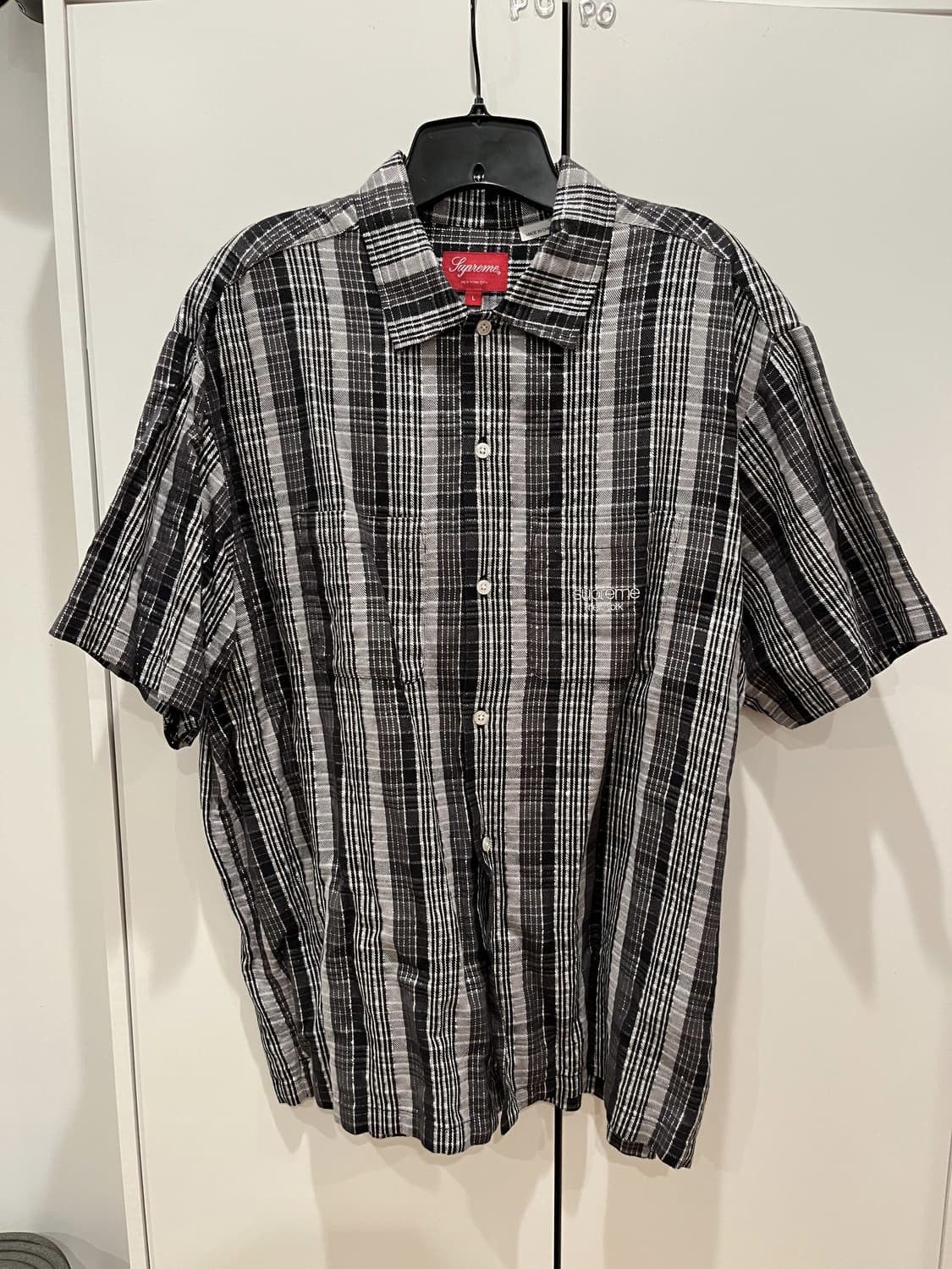 Supreme llic Plaid S/S Shirt 23ss
