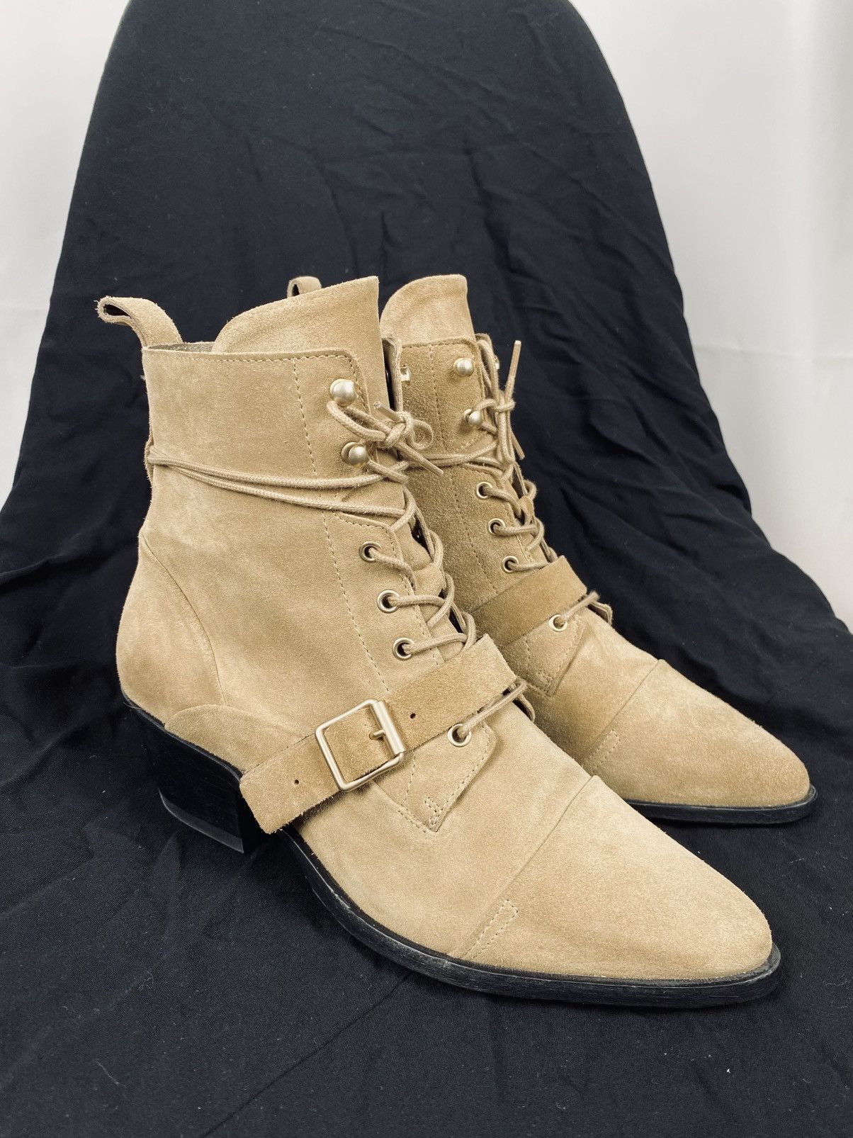 Allsaints All Saints Suede Boots Monk Strap Lace Up size 40 Size US 10 / IT 40 - 1 Thumbnail