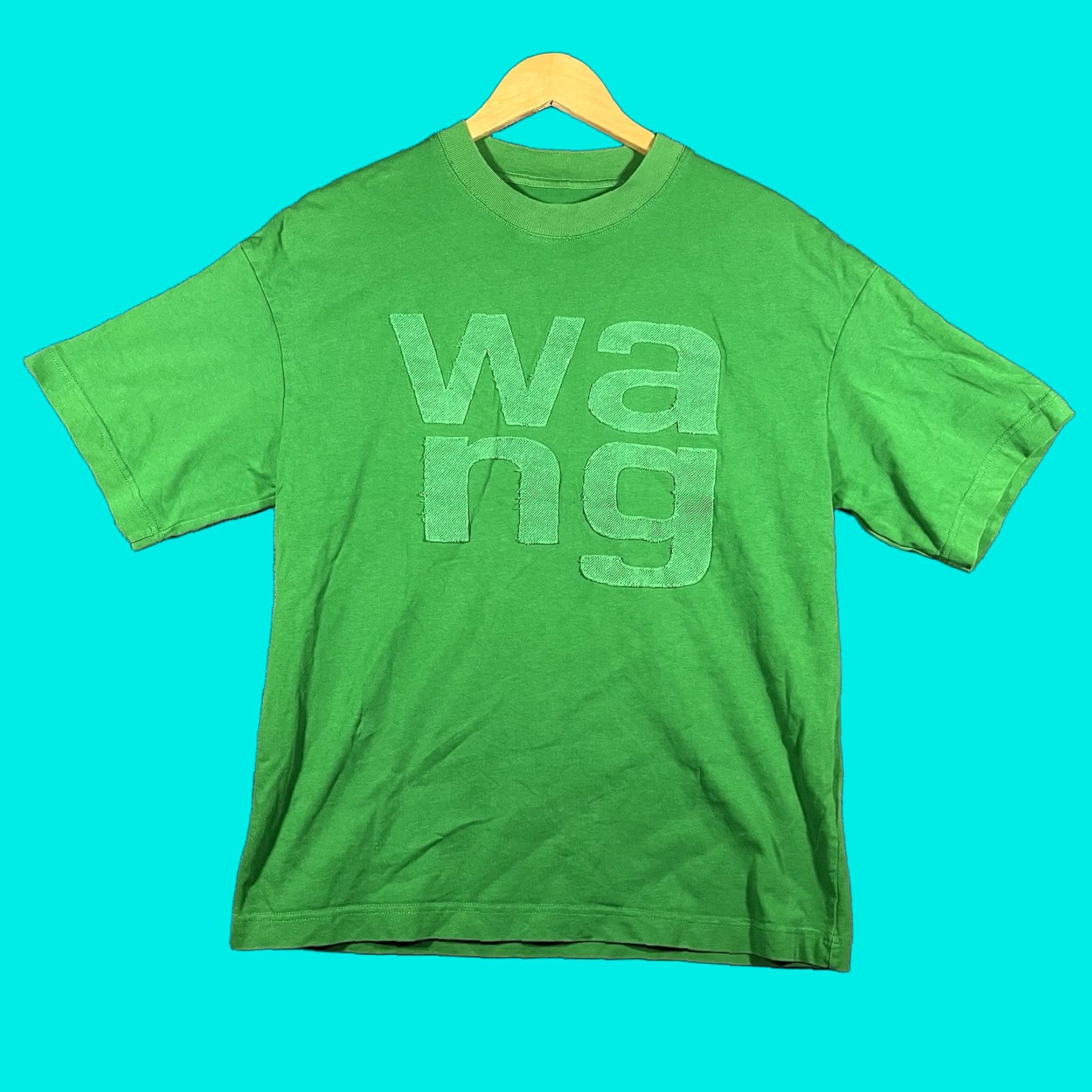 Alexander Wang Alexander Wang Spell Out Stitched Graphic T-shirt S Designer Men T-Shirt Green Rare Small Authentic Size US S / EU 44-46 / 1 - 1 Thumbnail