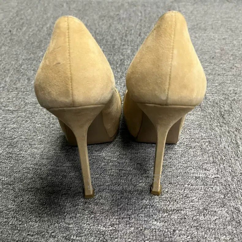Saint Laurent Paris Saint Laurent Paris Gold Leather Pointed Toe Slip-On Thin Size US 7 / IT 37 - 3 Thumbnail