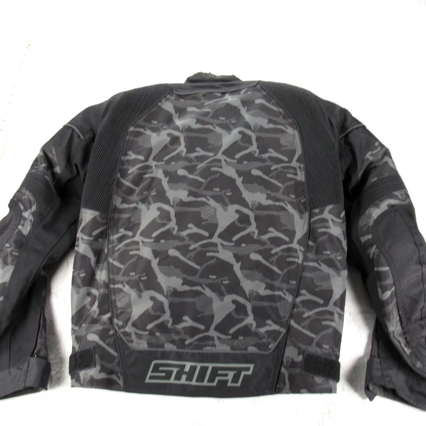 Vintage SHIFT Avenger Jacket Men M Black Camouflage Full Zip Padded Pockets Motorcycle Jacket Size US M / EU 48-50 / 2 - 2 Thumbnail