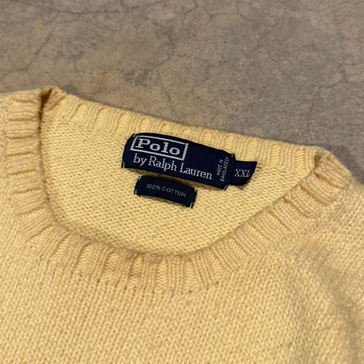 Polo Ralph Lauren Vintage 1990s Polo Ralph Lauren Faded Distressed Sweater Size US XXL / EU 58 / 5 - 4 Thumbnail