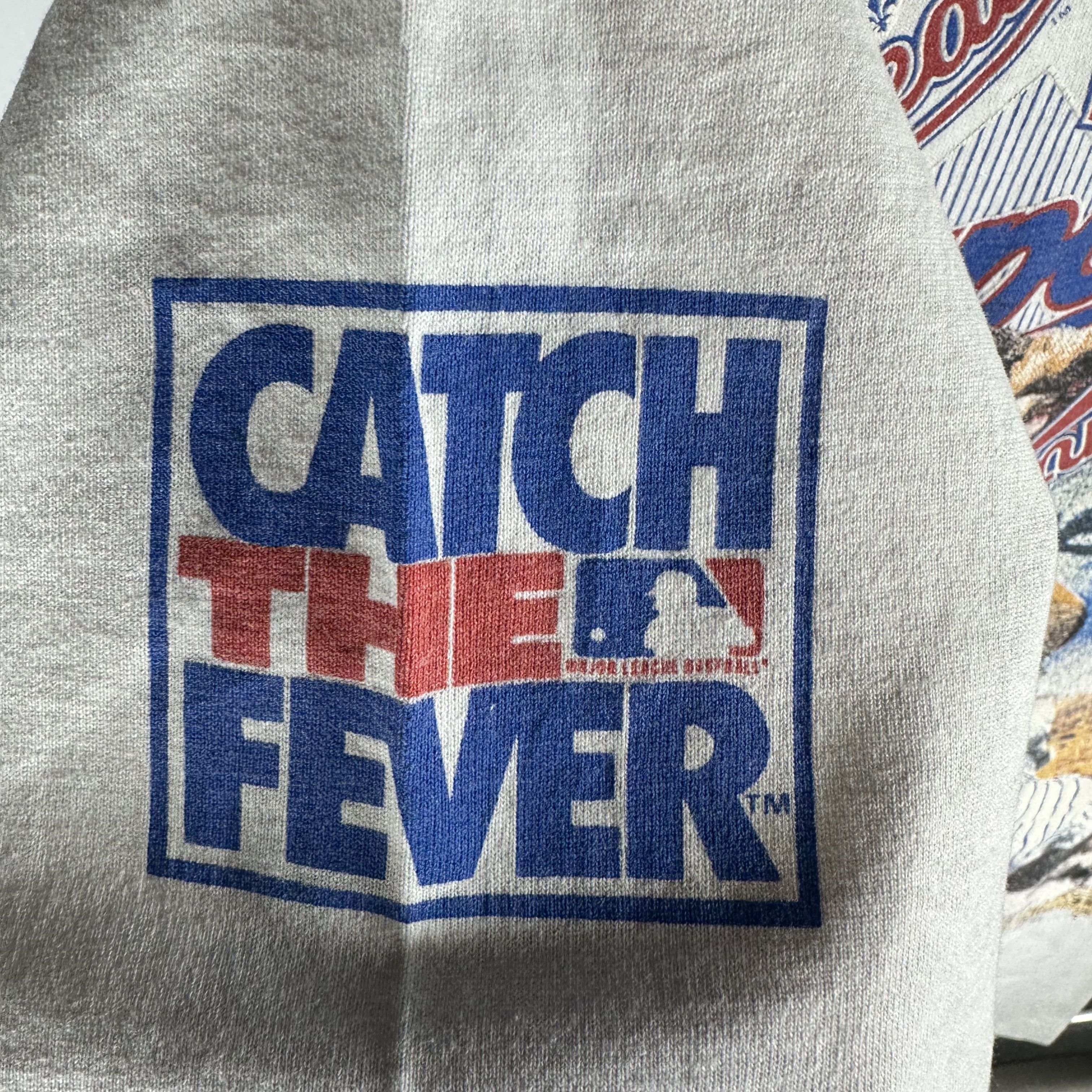 Vintage 1993 Montreal Expos MLB Bulletin Athletic AOP XL T-Shirt Size US XL / EU 56 / 4 - 7 Thumbnail