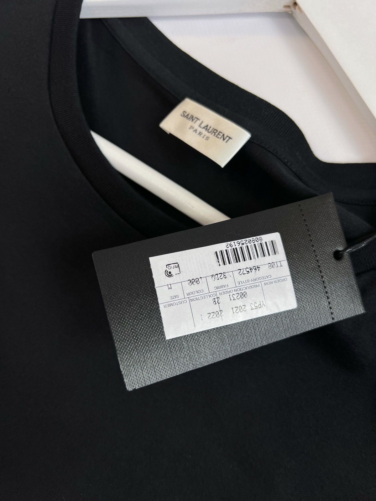 Saint Laurent Paris Saint Laurent Paris Rive Gauche Box Logo T-shirt YSL Size US M / EU 48-50 / 2 - 6 Thumbnail