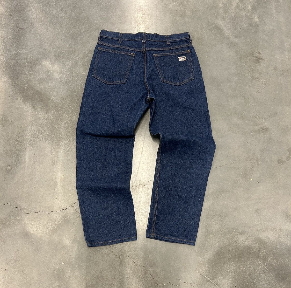 Vintage Vintage navy blue denim jeans Size US 34 / EU 50 - 2 Thumbnail