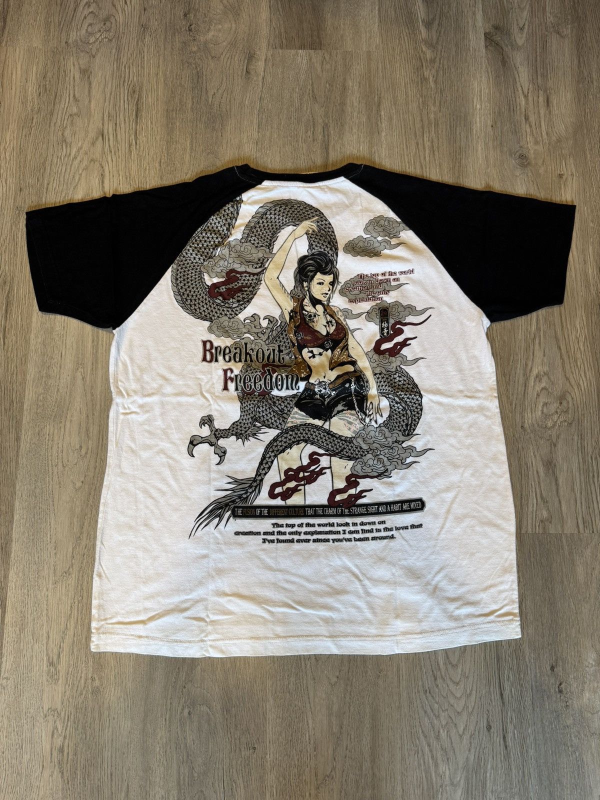 Japanese Brand BREAKOUT FREEDOM DRAGON MOTIF LIKE LGB STYLE T SHIRT Size US XL / EU 56 / 4 - 1 Thumbnail