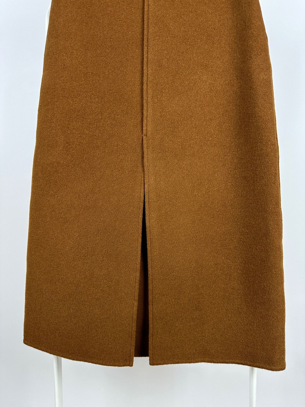 Sezane Sezane Eloane Mustard Wool Midi Skirt Size 26" / US 2 / IT 38 - 5 Thumbnail