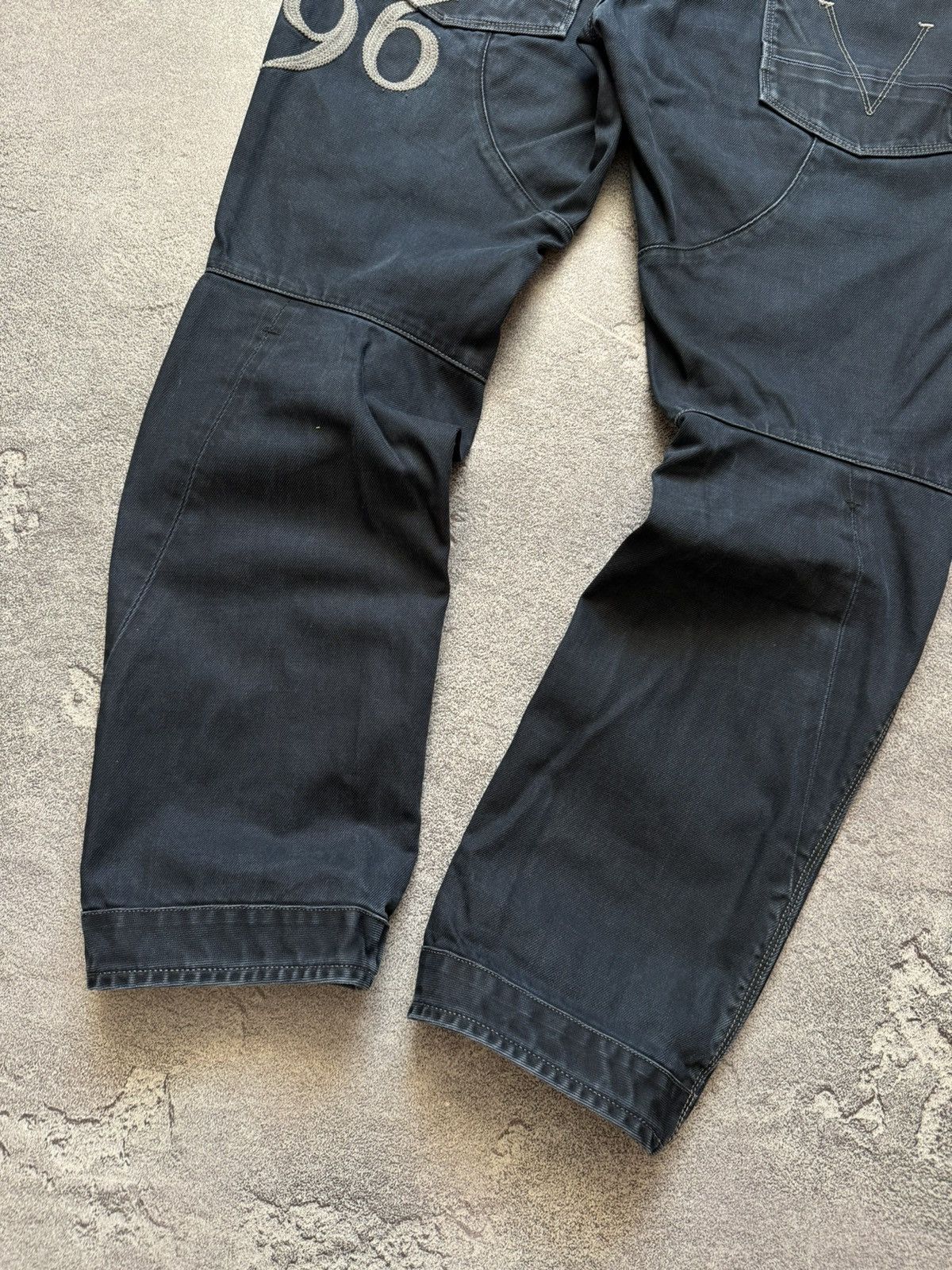 G-Star × Vintage G star raw 34/32 motor 5620 tapered embro denim pant trouser Size US 34 / EU 50 - 8 Thumbnail